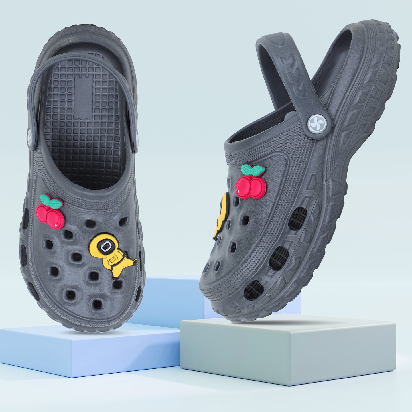 Clogs For Boys - Grey