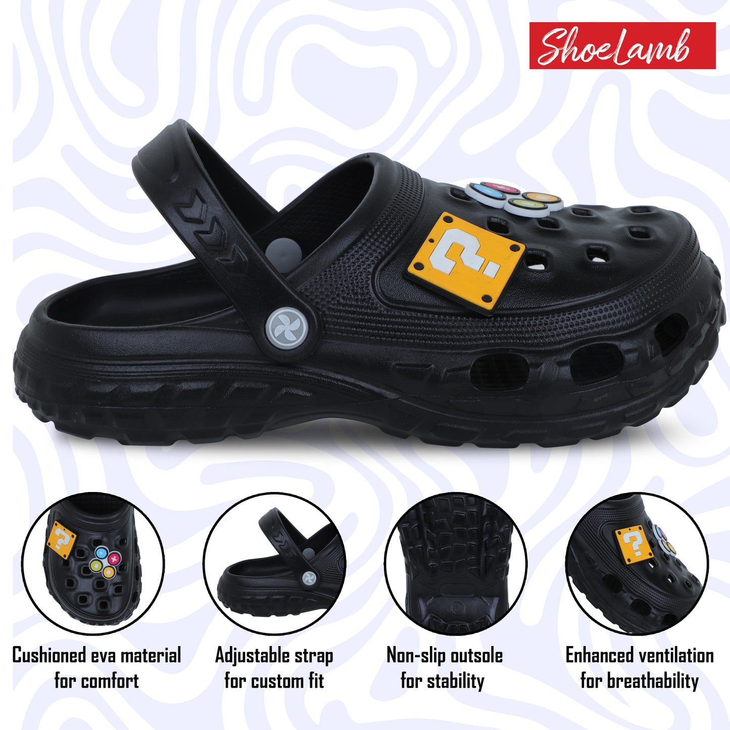 Clogs For Boys - Black