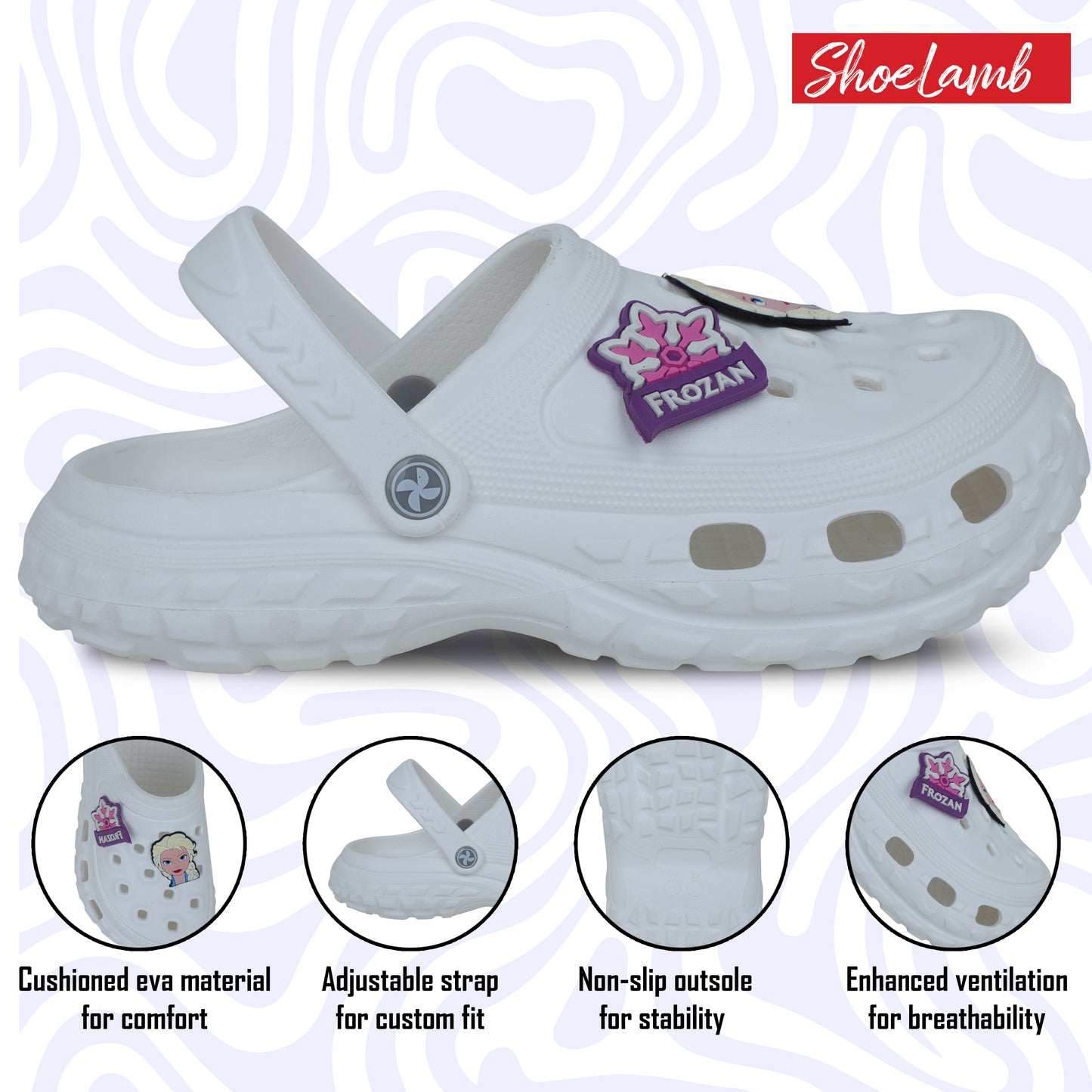 Clogs For Boys - White