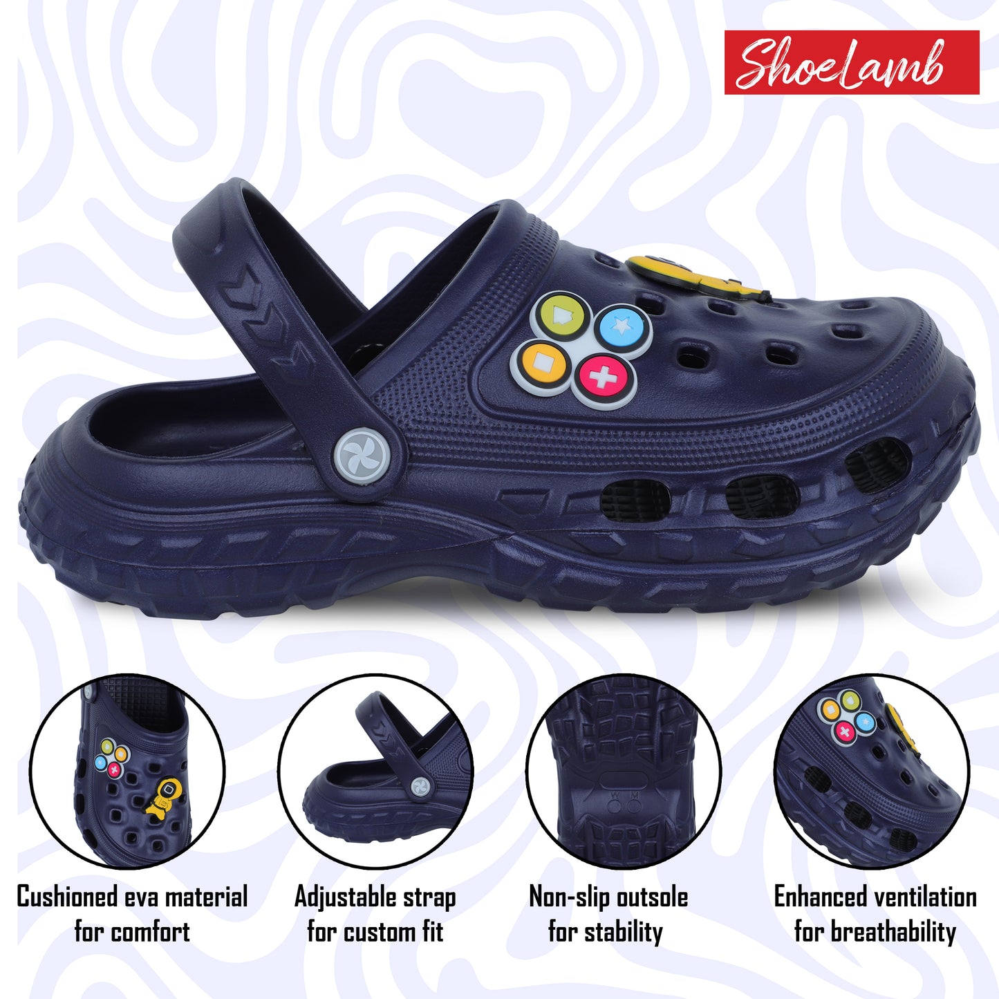 Clogs For Boys - Blue